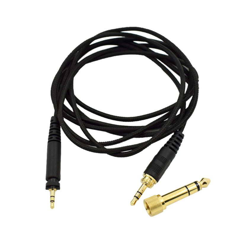 Bt Kabel Jack Colokan Lapis Emas Wires forSHure SRH440 840940untuk Headphone SHP9000