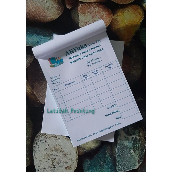 

Nota Custom/Nota Laundry/Nota Laundry kiloan/nota/Gosok