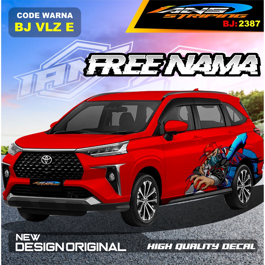 VARIASI STIKER MOBIL AVANZA VELOZ / VARIASI STIKER MOBIL XENIA REBORN / STICKER DECAL MOBIL PAJERO / STIKER MOBIL