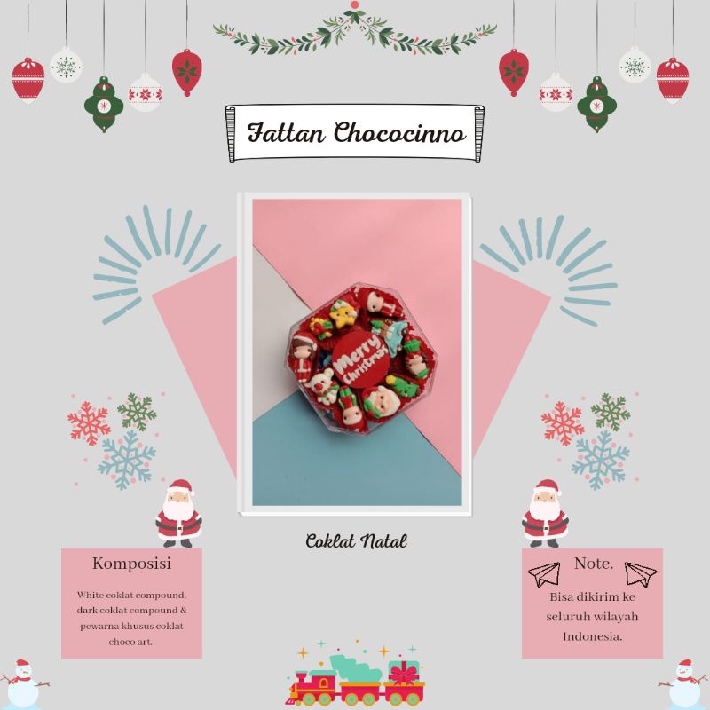 

Coklat natal merry christmas toples murah