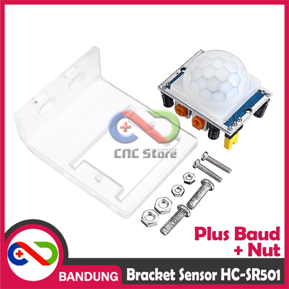 BRACKET HC-SR501 SENSOR MODULE DUDUKAN PIR GERAK