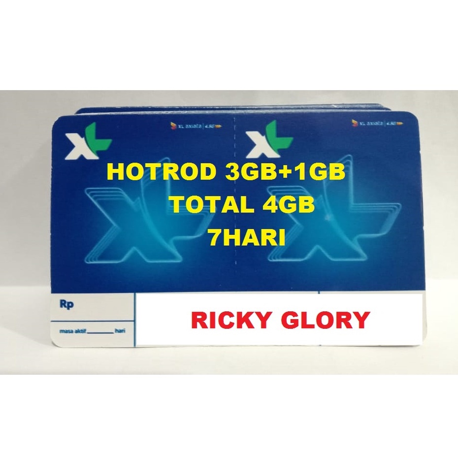 VOUCHER XL HOTROD 4GB 7HARI
