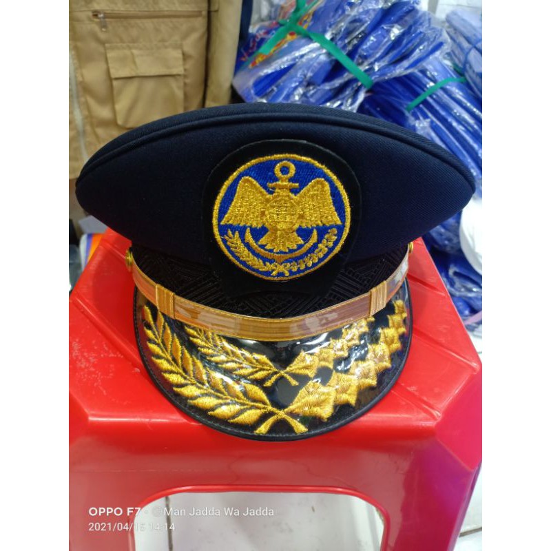 Topi Pet PDU Pria Dishub Topi Pet PDU Perhubungan gol 4c - 4d.