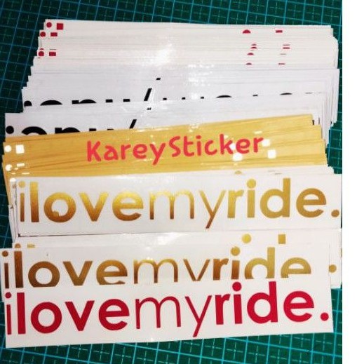 

sticker cutting iLOVE MYRIDE