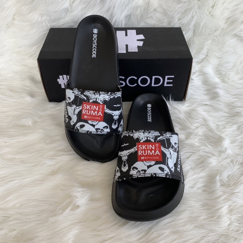 SANDAL SLOP PRIA WANITA BOYSCODE SKINRUMA TYPE 36/ SENDAL FLIP FLOP PRIA WANITA MURAH BERKUALITAS