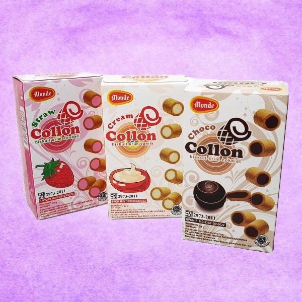 

MONDE COLLON Cream Biscuit Snack 50gr gram Rasa Chocolate / Vanilla Cream Cokelat Vanila Flavor Original Makanan Ringan Camilan Cemilan Keluarga Kue Cookies Kering Jajan Jajanan Anak Siap Saji Kemasan Bahan Dapur Sajian Shoppa Corner Malang Jawa Timur