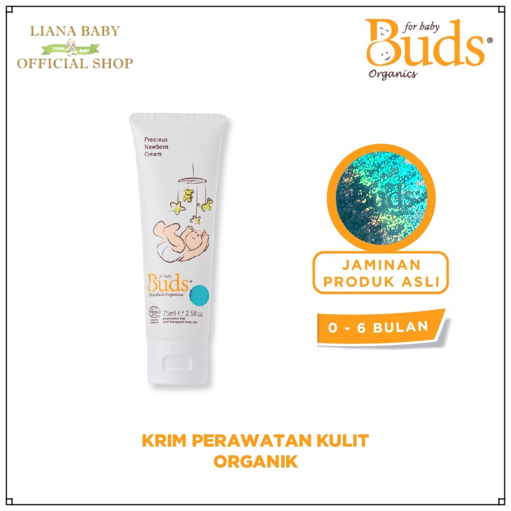 BUDS ORGANICS PRECIOUS NEWBORN CREAM 75ML KRIM PERAWATAN KULIT BAYI