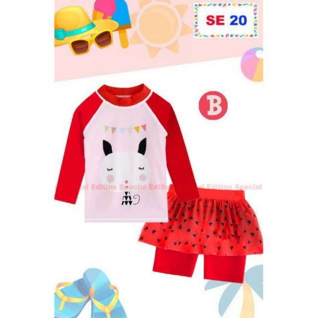  Baju  Renang Anak  Perempuan merk  Second Edition SE 20 