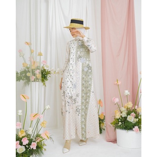 Pramatya Abaya | Zysku Xena | Dress Kemeja Wanita Lengan Panjang Print Batik Inspired