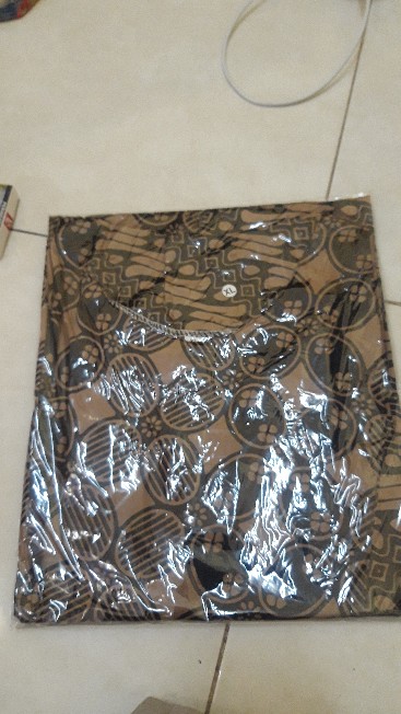 Tey-17 Batik Wanita Asj Sa Hrb026 Kenongo Kemeja Tosca Pendek Bolero