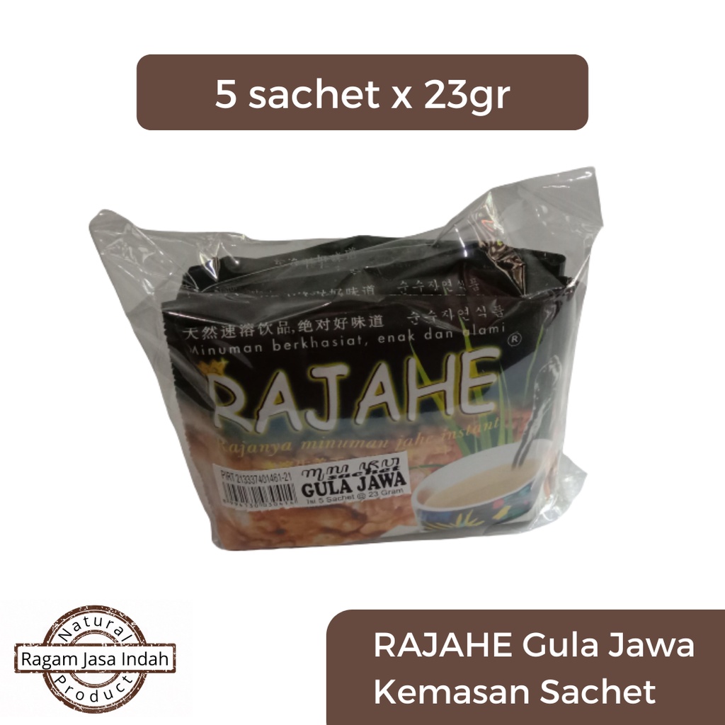 

RAJAHE Gula Jawa - Minuman Jahe Instan sachet 23gr isi 5