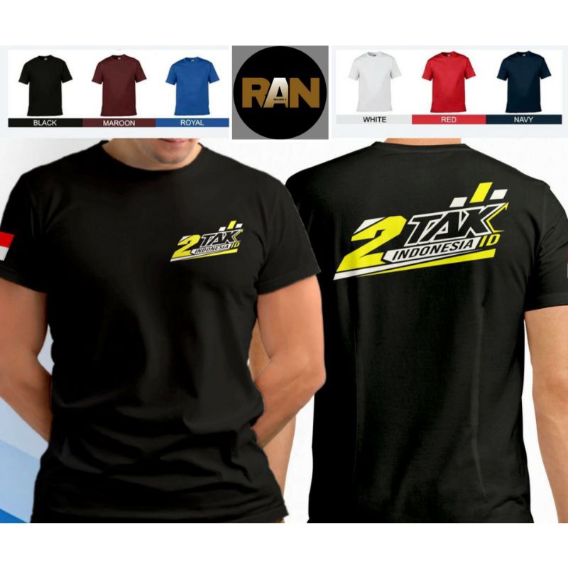 Baju T-shirt Kaos Topi 2 TAK INDONESIA ID l Kaos Komunitas motor 2 Tak l Kaos Otomotif