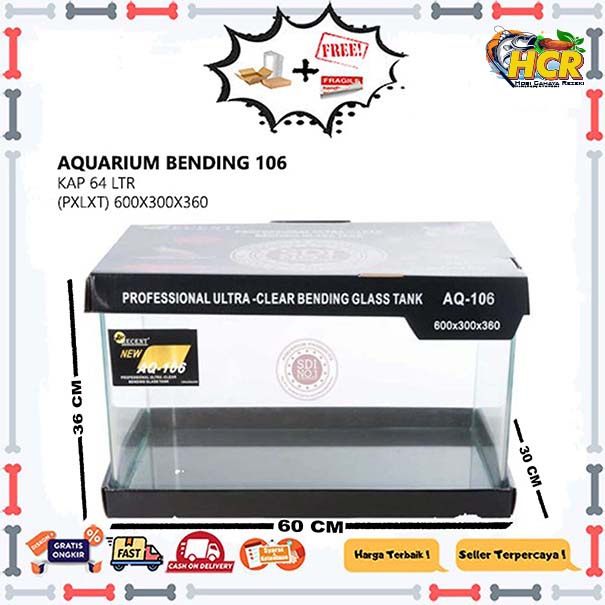 AQUARIUM AQUASCAPE BENDING GLASS TANK AQ 106