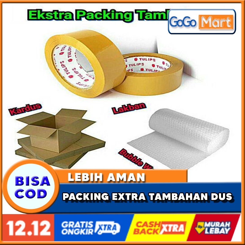 

Packing Ekstra Aman ( Lakban + Bubble Warp + Kardus )