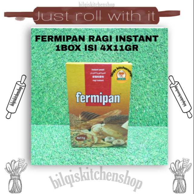 

Fermipan ragi instant 1box isi 4x11g