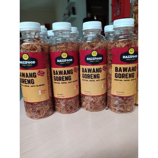 

Bawang goreng Razzfood asli tanpa campuran tepung