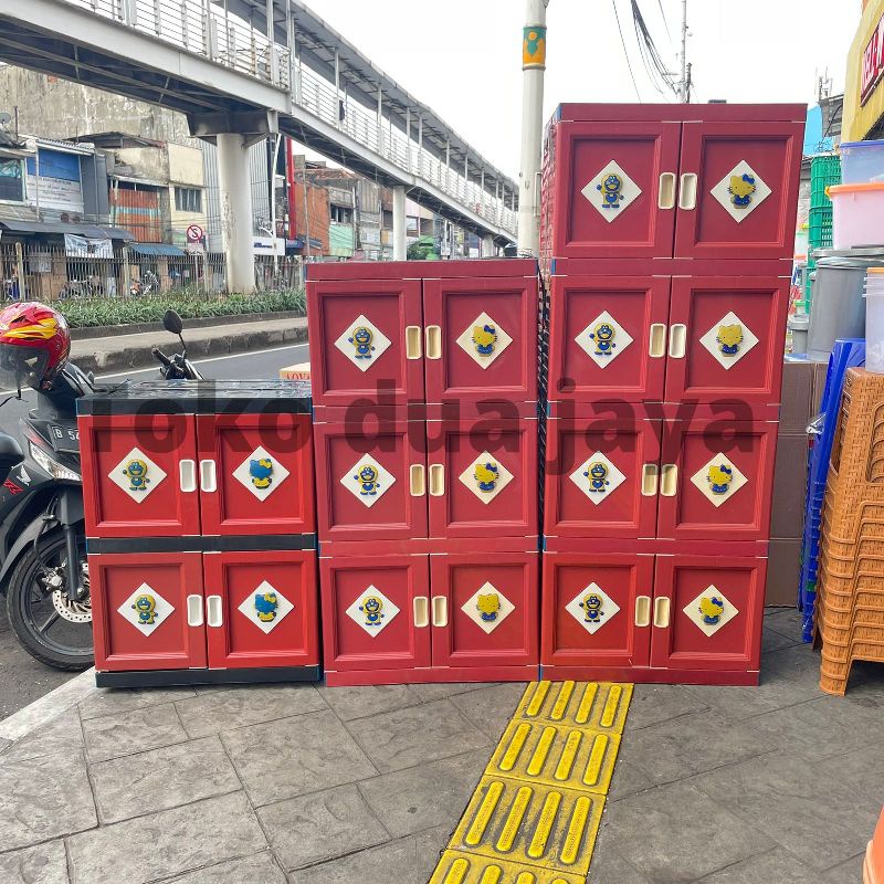 Lemari Pakaian Plastik Jumbo Susun 4 / Lemari Plastik Aoyama Jumbo Susun 2/3/4 / Lemari Plastik Oyam