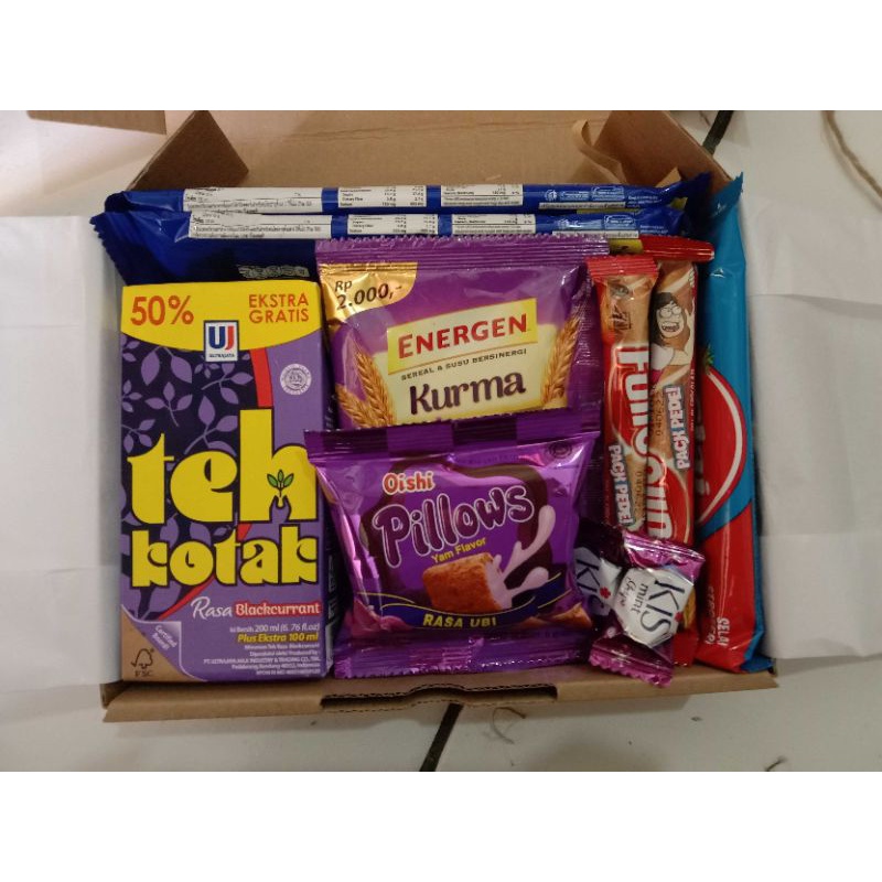 

SNACK BOX GIFT BOX KADO MURAH SIZE SMALL 3 (BISA REQUEST ISI)