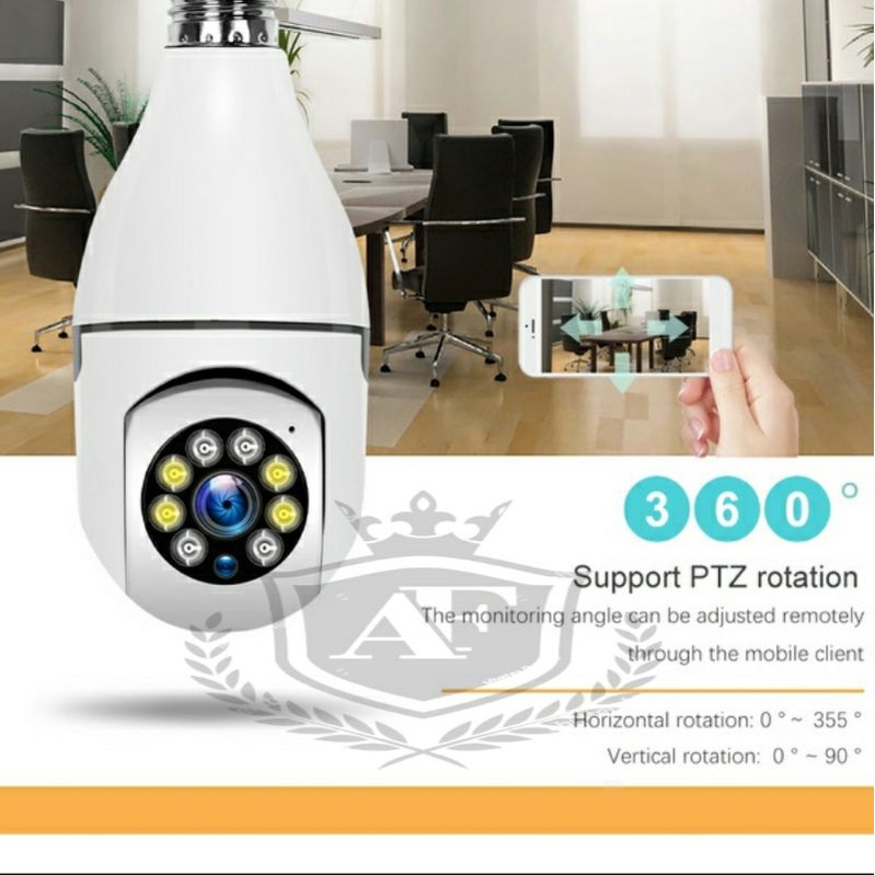 IP CAM KAMERA CCTV WIRELESS LAMPU 8MP PTZ SPEED DOME MINI WIFI SMART CAM