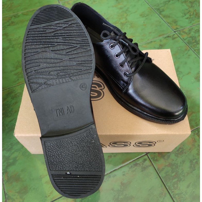 Sepatu PDH 01 Fantofel Kerja TNI POLRI SECURITY Kulit Asli Formal Kerja Pria Casual