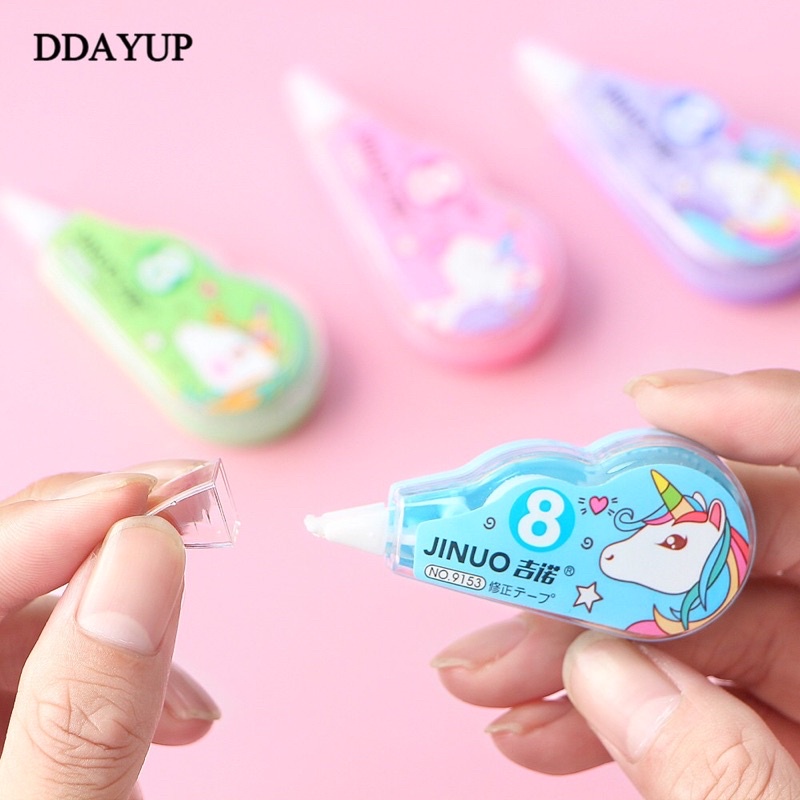 1 Buah Penghapus Tip-Ex Roll Kertas Mini Karakter Lucu Manis Imut Cantik Unicorn UNIK Correction Tape FANCY AESTHETIC MINIMALIS PELAJAR