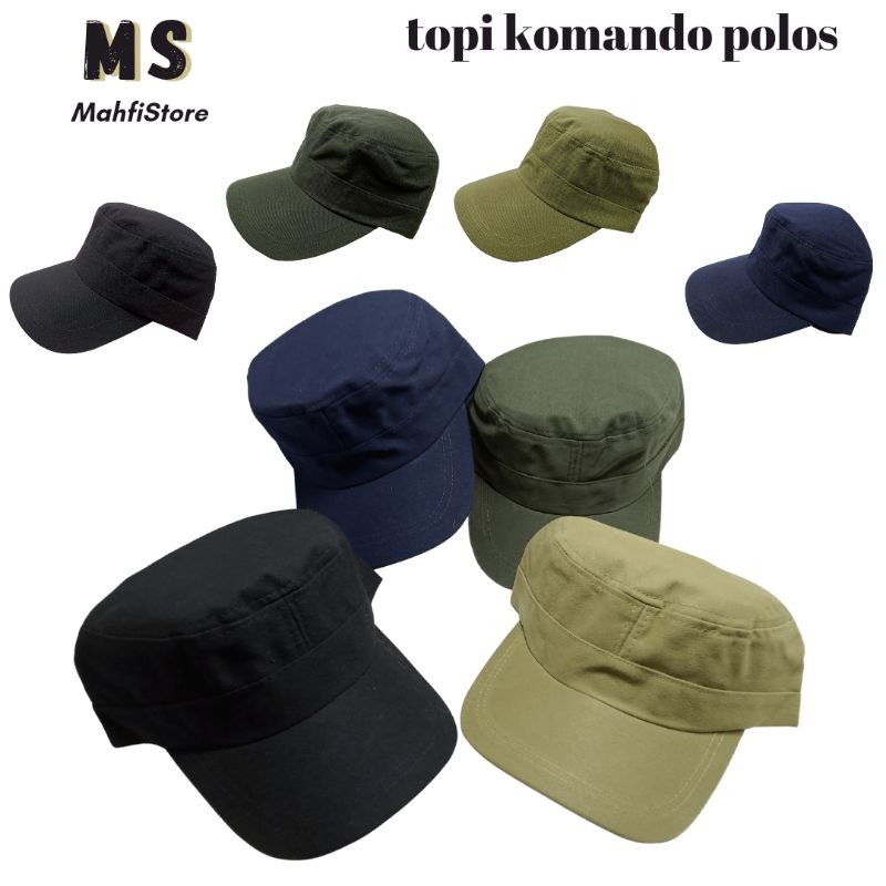 Topi Komando Polos / Topi Komando Army / Topi Tentara Militer