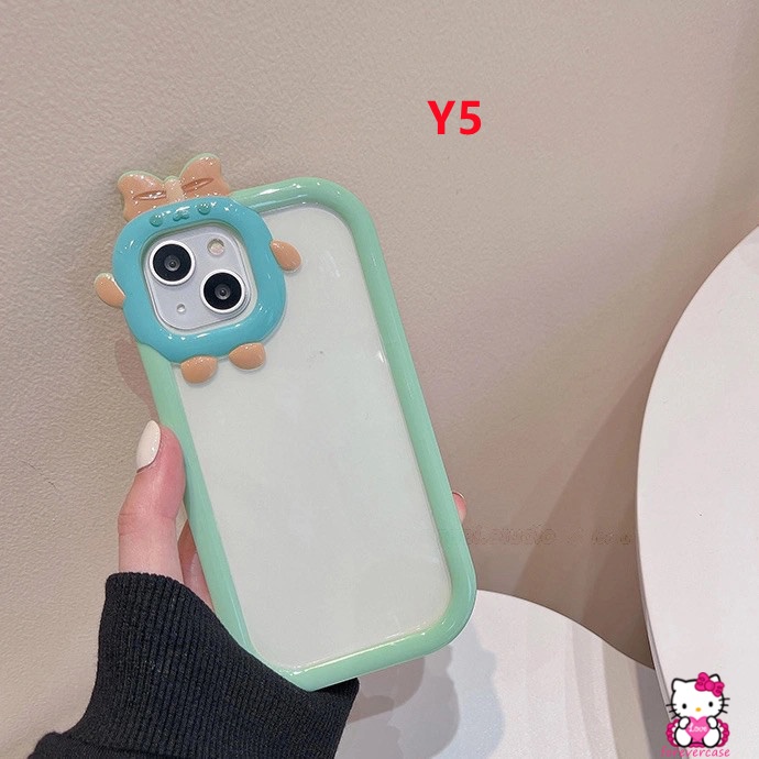 Soft Case Motif Monster Kecil 3D Warna Permen Macaron Untuk IPhone 7 8 Plus 11 8 Plus 13 12 11 Pro Max 7 8 6 6s Plus XR