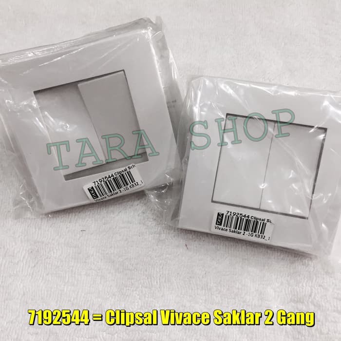 SAKELAR/SAKLAR 2 TITIK VIVACE CLIPSAL -7192544