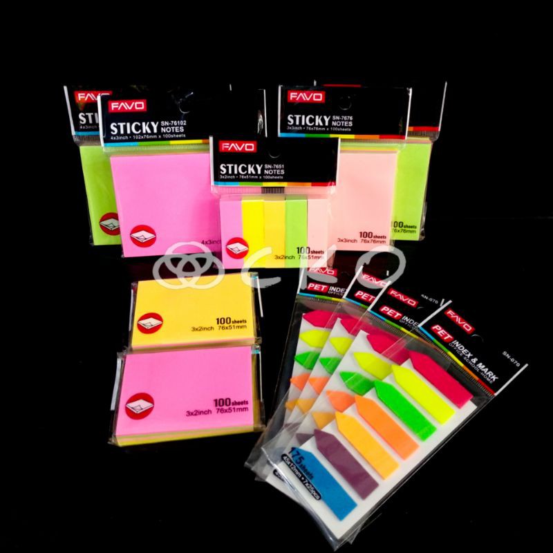 

Sticky Notes FAVO/Sticky Notes Benefit/Sticky notes warna warni