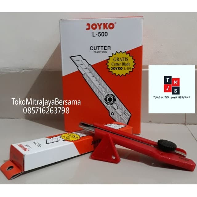 

Produk Unggulan Cutter Joyko L-500 Kater Joyko Besar Isi L-150 Cutter Pemotong Kertas Diskon