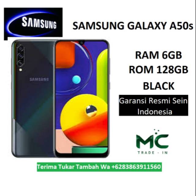 Samsung Galaxy A50s Ram 6gb Rom 128gb Black