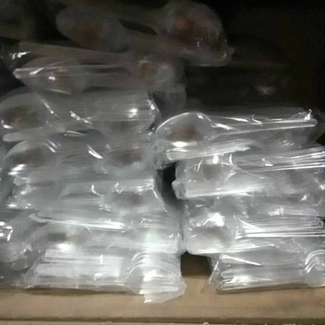 Sendok Luxor Bening 100 pcs/Sendok Makan/Sendok Plastik/Sendok Makan Plastik