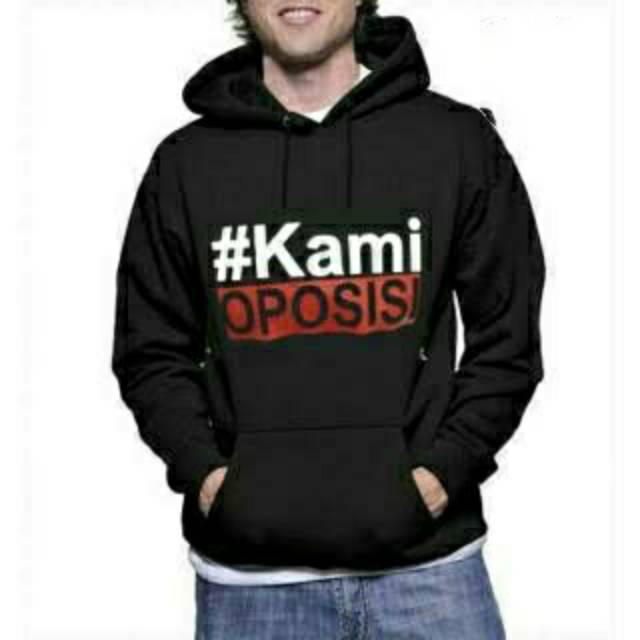 JAKET HOODIE KAMI OPOSISI FLEECE KATUN