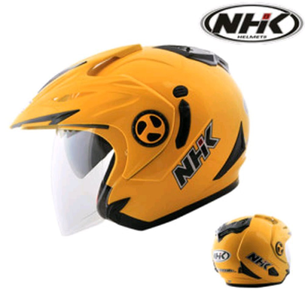 Helm NHK Aviator double visor solid  Terlaris