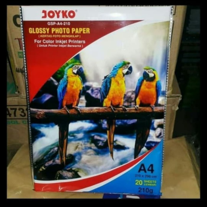 

Senikertas- Glosy Paper / Kertas Foto 210 Gram Joyko A210 A4 Isi 20 Lembar -Kertas-Seni.