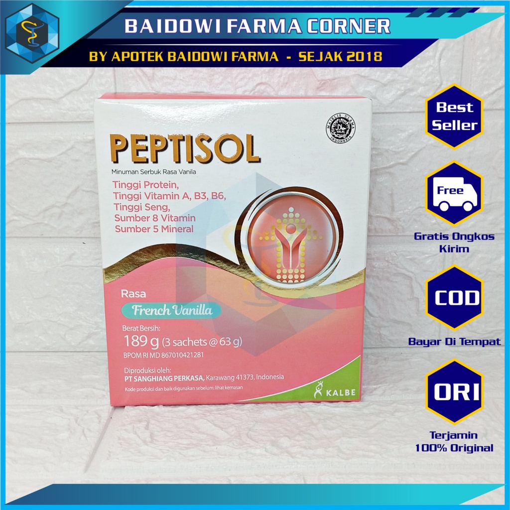 

PEPTISOL VANILA 190 GRAM