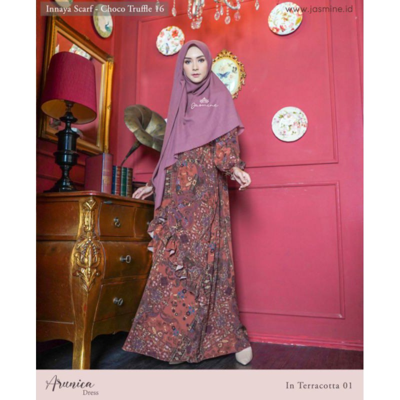 JUAL BAJU GAMIS ARUNICA DRESS ORIGINAL BY JASMINE