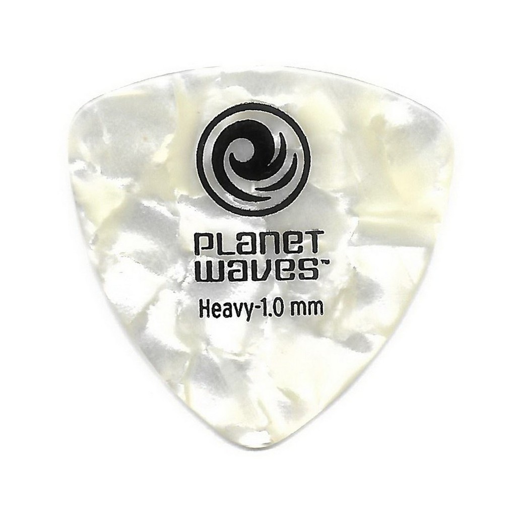 Planet Waves Celluloid WIDE White PEARL Heavy 1.0 mm Pick Gitar