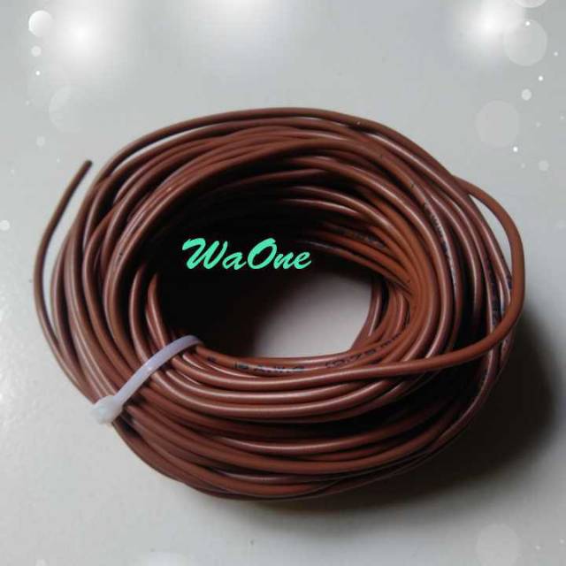 Cokelat 10 Meter Kabel Body 0.75 mm Kelistrikan Mobil Motor Serabut NYAF