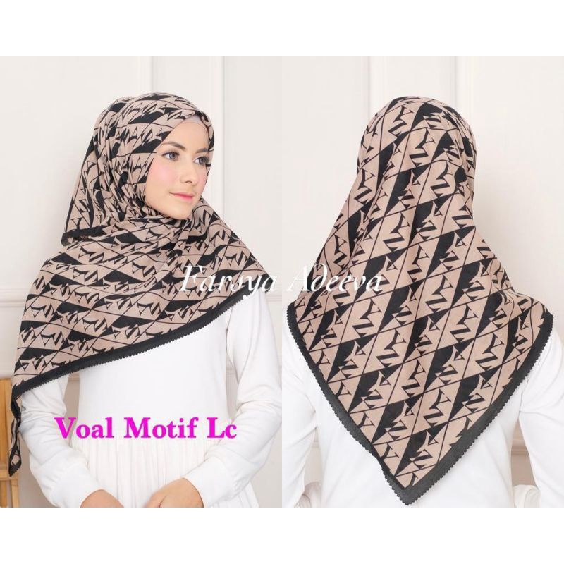 hijab koran/jilbab koran/kerudung koran/denay koran||park 1-YZ coklat