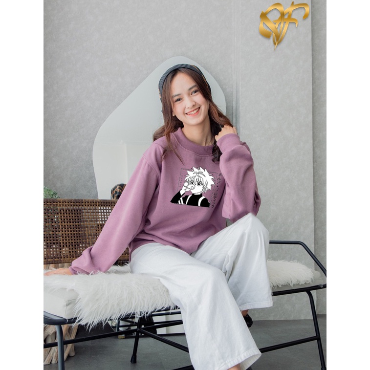 Sweater Killua Zoldyck Drink Siuup Aesthetic Pria &amp; Wanita | Sweater Korea Style Fleece Cotton | Dhea Fashion