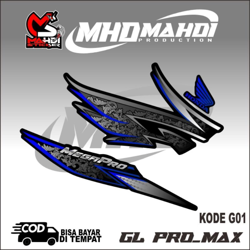 variasi stiker megapro setriping variasi megapro decal setriping motor megapro