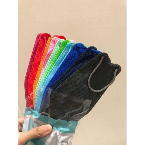 MASKER KF94 WARNA TALI WARNA 4 PLY 10pcs STANDART KOREA / MASKER KF94 PREMIUM 10PCS