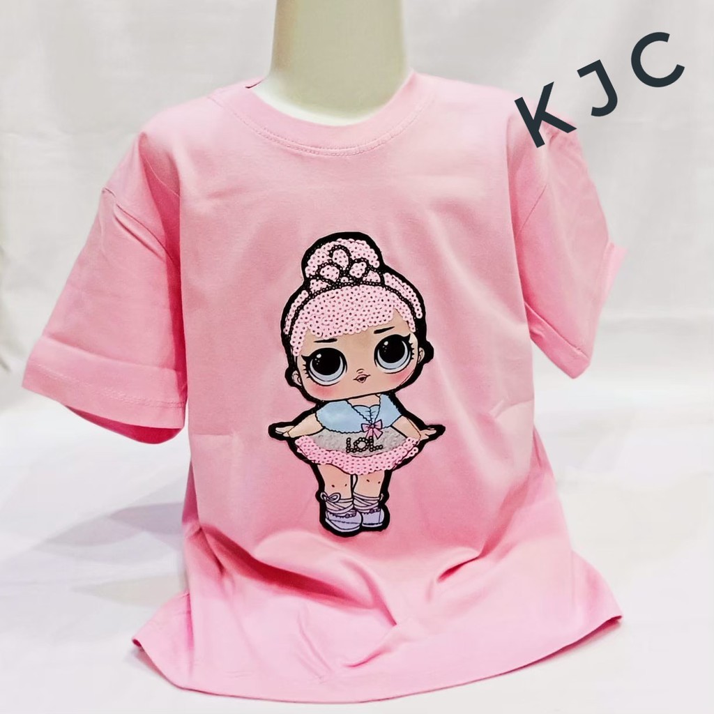 KIANJAYACOLLECTION89 - KAOS ANAK PEREMPUAN LOL LUCU PINK PALING MURAH !!!