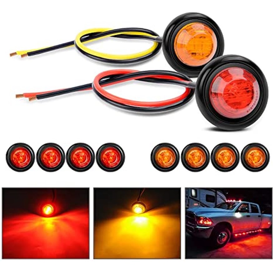 [Marker Indicators Light for Truck Car Bus Trailer Van Caravan Boat]  [Auto Super Bright Taillight Brake Stop Lamp Led Lamp]