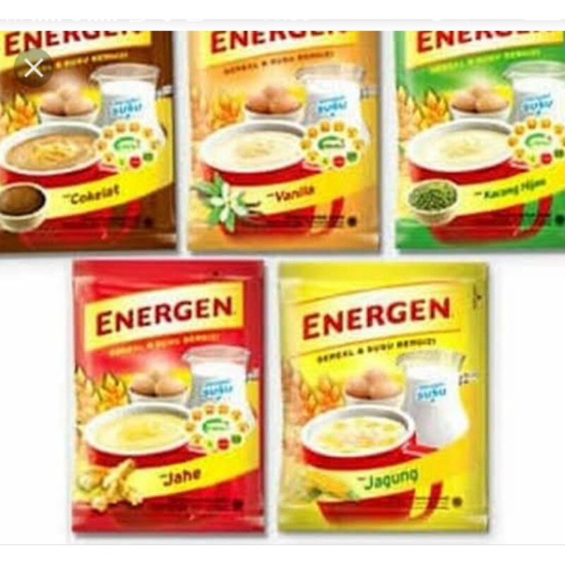 

Energen Vanilla 10pcs dan Coklat 10pcs