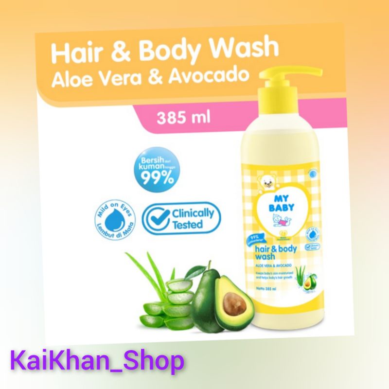 MY BABY Hair &amp; Body Wash Avocado [ Pump 385ml ]