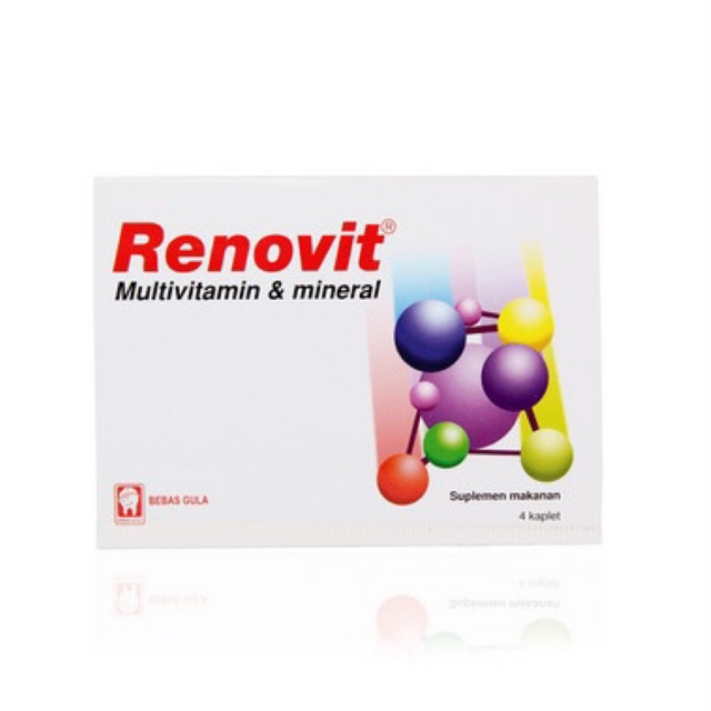 RENOVIT Strip Dan Renovit Gold Strip - Multivitamin Dewasa Dan Lansia 4 Tablet