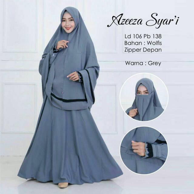 Gamis set azeeza syar'i