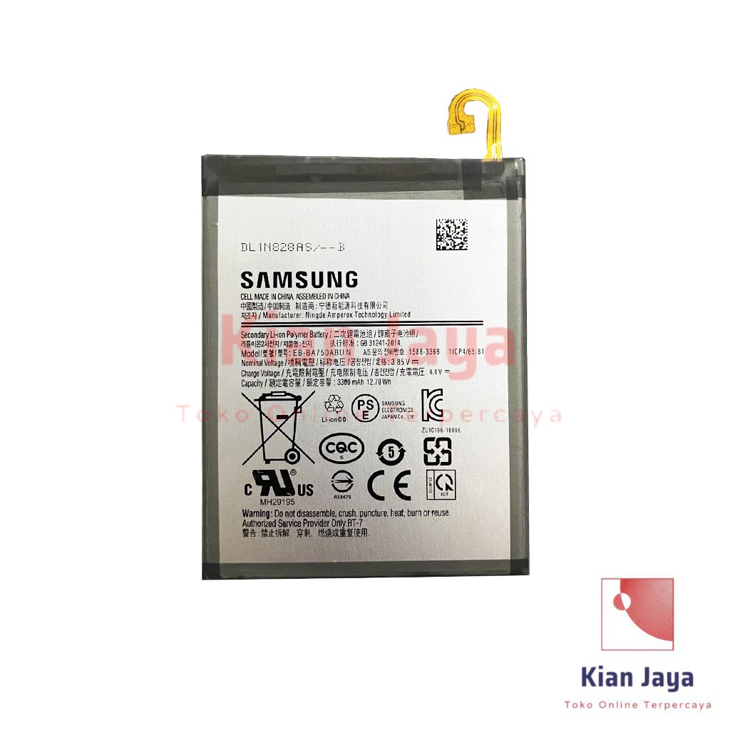 Baterai Samsung Galaxy A10 M10 M50 A7 2018 Original OEM Batre Batrai Battery Hp EB-BA750ABU Ori